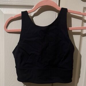 Lululemon Women's Black longline Sports Bra